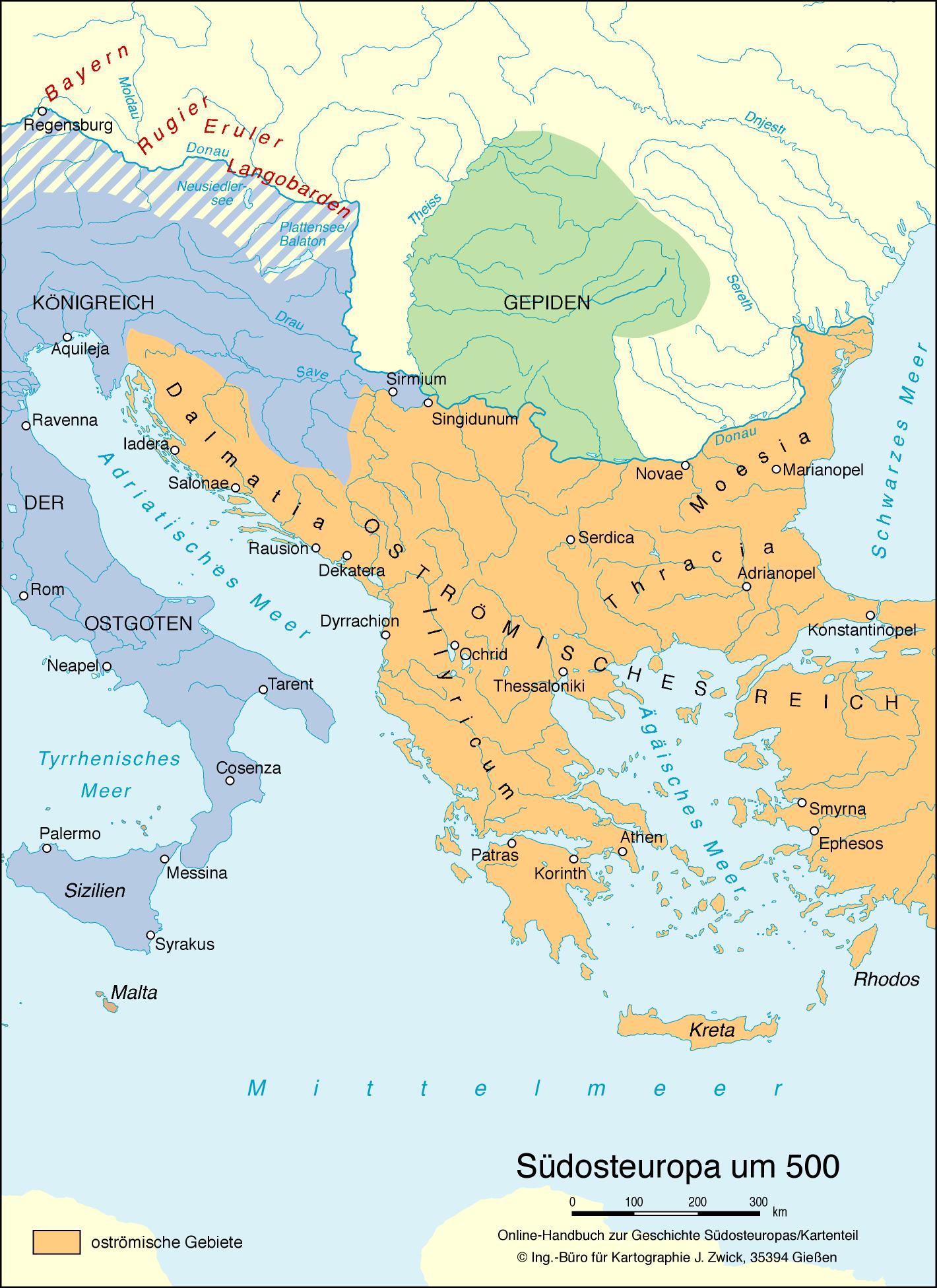 Südosteuropa um 500 Südosteuropa um 500