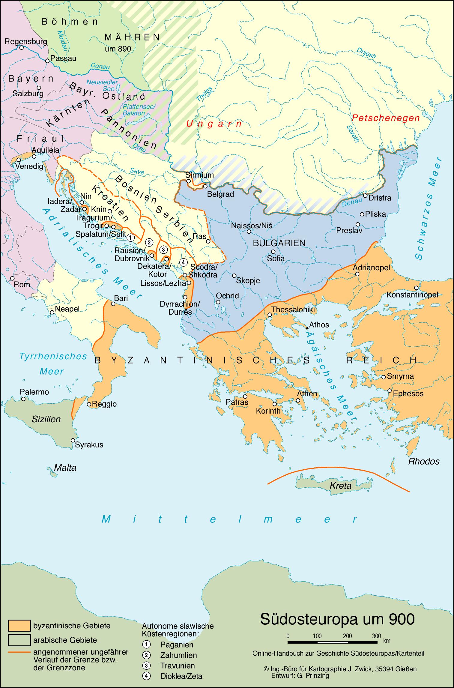 Südosteuropa um 900 Südosteuropa um 900