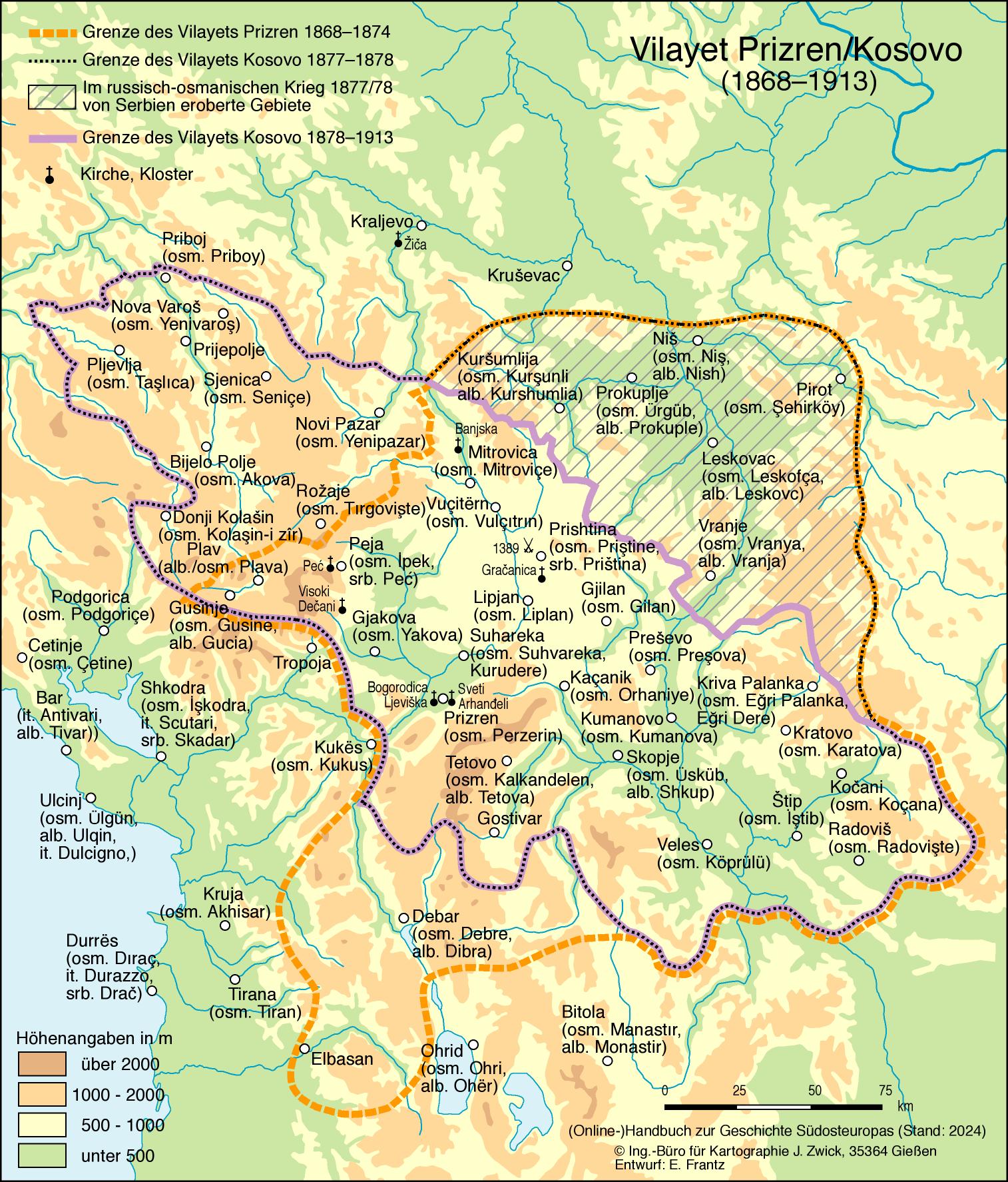 Vilayet Prizren/Kosovo (1868-1913)